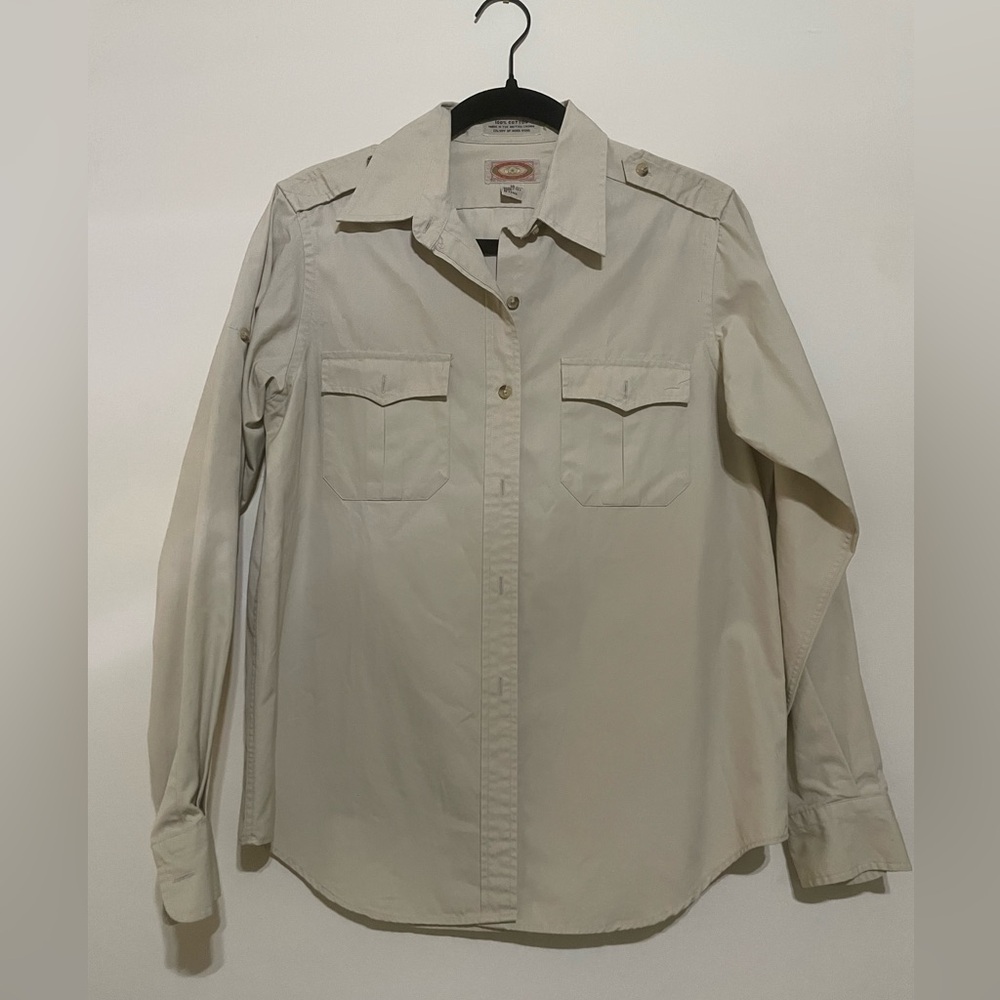Banana republic 80’s vintage Beige Button-Up Shirt - Picture 2 of 5